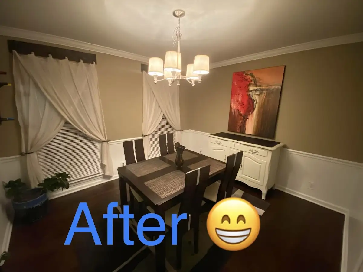 Professional dining room restoration after water damage in De Pere